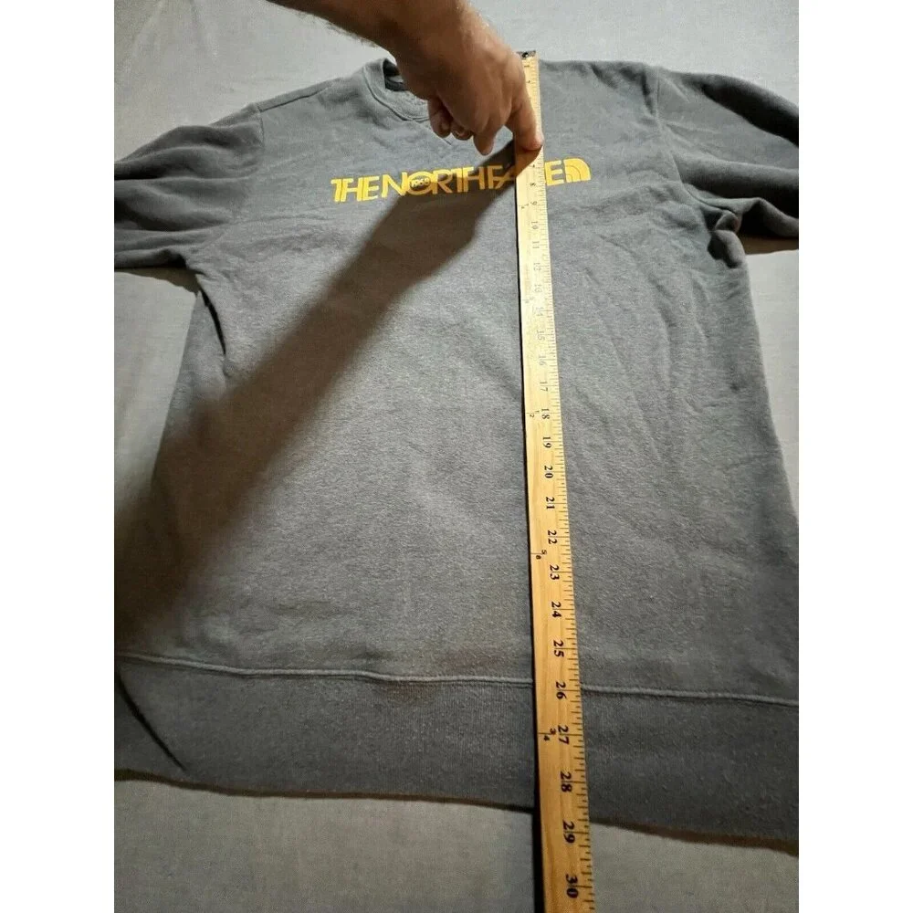 The North Face Sweatshirt Men's Small Gray Vintage Since 1968‎ Logo Pullover